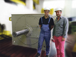 Motor with special enclosure made in Berlin travels to Oman