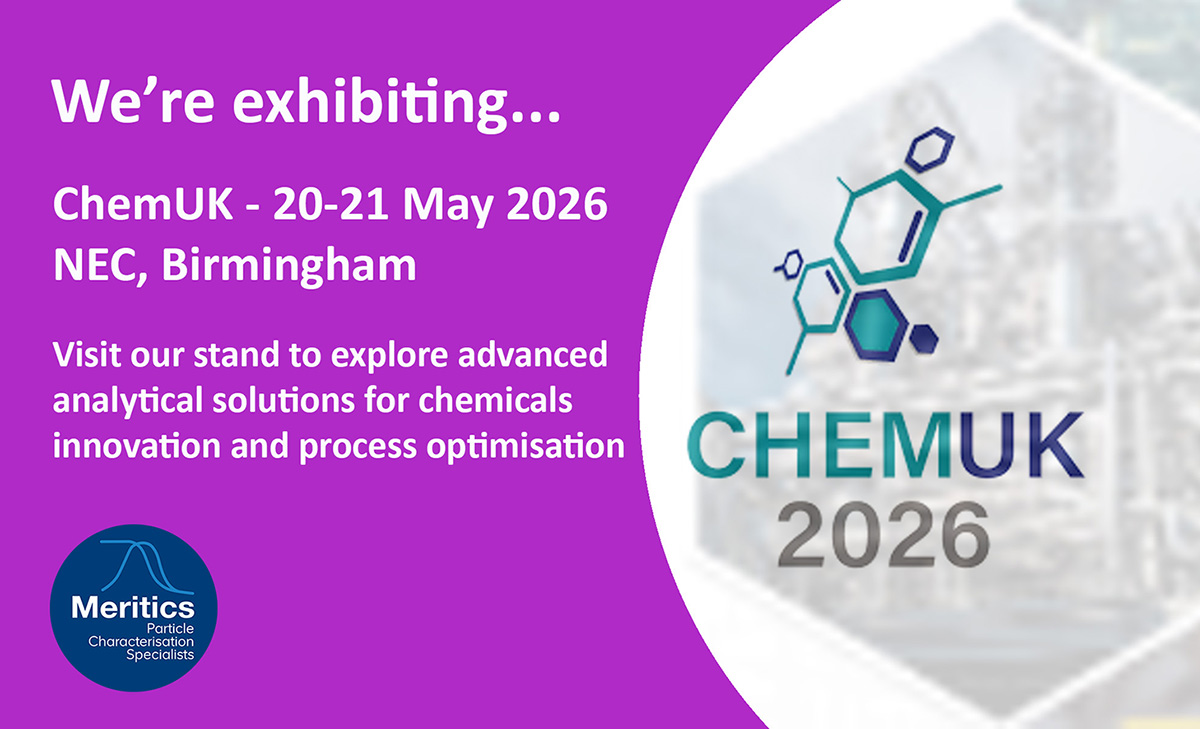 Meritics to showcase advanced particle characterisation technologies at CHEMUK 2026