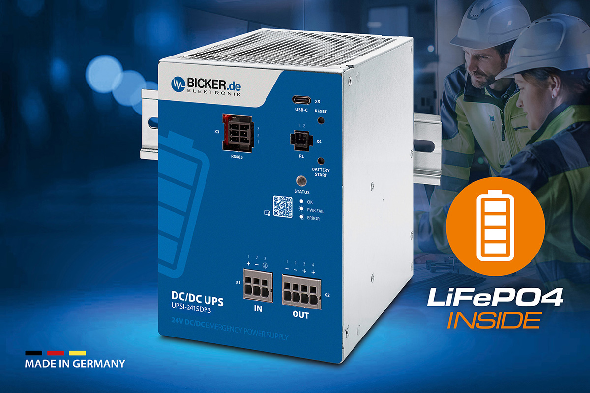 24V DC UPS ‘Made in Germany’ for critical infrastructure